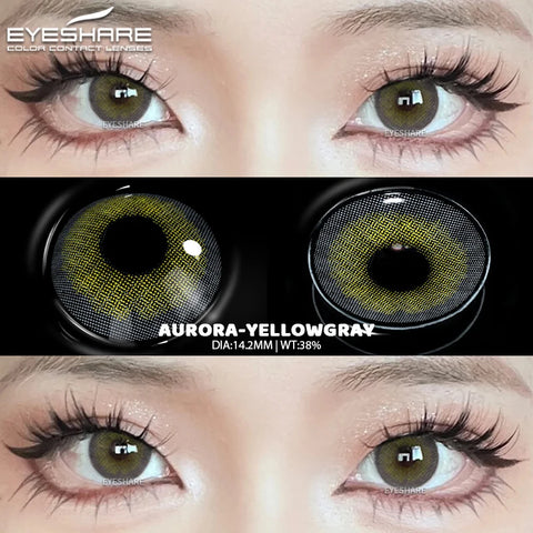 EYESHARE Natural Gray Colored Contact Lenses