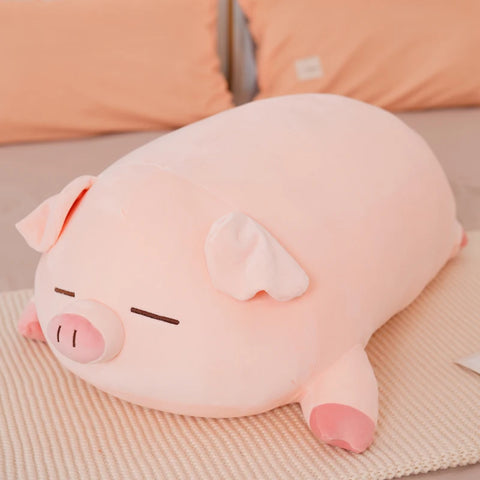 Squish Pig Pluche Kussen - 40/50/60/80cm Zacht Liggend Varken Knuffeldier voor Kindercomfort &amp; Cadeaus
