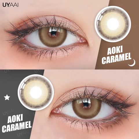 UYAAI Brown Colored Contact Lenses with Degree