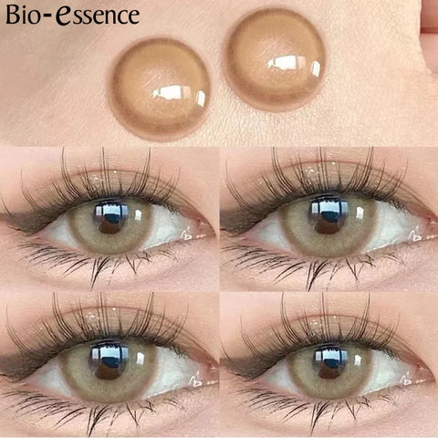 Bio-essence 1 Pair Natural Brown Colored Contact Lenses