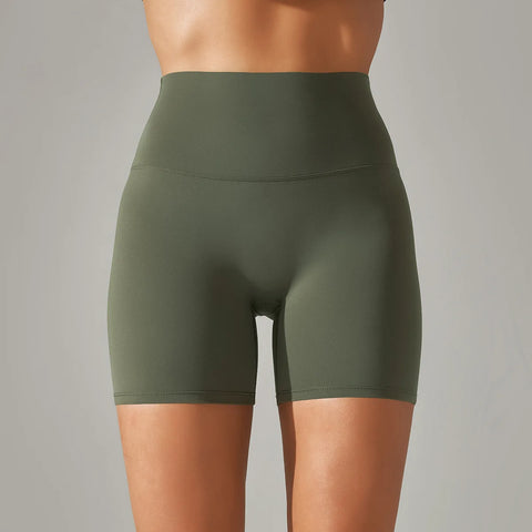 Summer High-Waist Push-Up Yoga Shorts – Fitness, Gym & Bike Shorts for Women