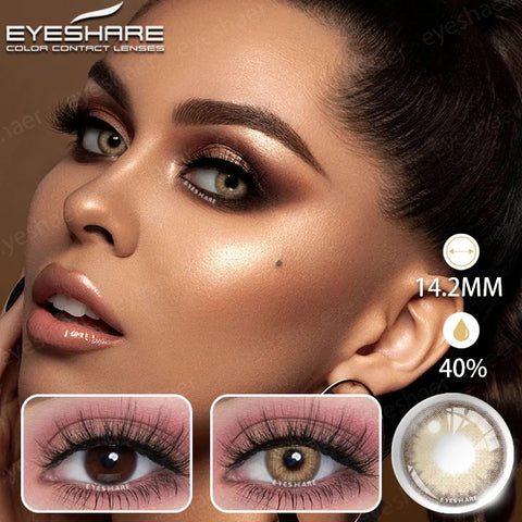 EYESHARE Natural Gray Contact Lenses - Yearly Fashion