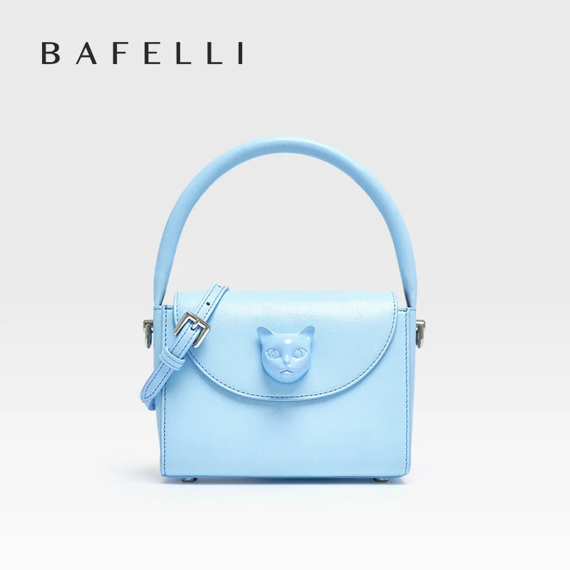 BAFELLI Women's 2025 Small Leather Handbags - Luxury Cat Crossbody