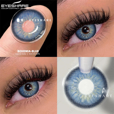EYESHARE Natural Colored Contact Lenses - Chocolate & Gray