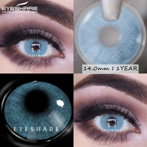 EYESHARE Aurora Blue Green Colored Contact Lenses