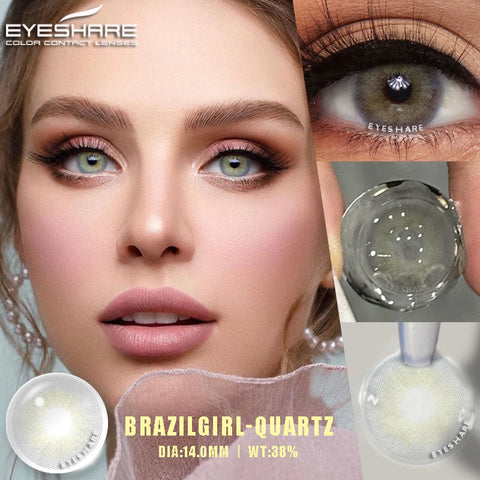 EYESHARE Natural Gray Colored Contact Lenses