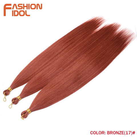 28" 3PCS Ariel Straight Pony Hair Bundles - Ombre Silver Grey