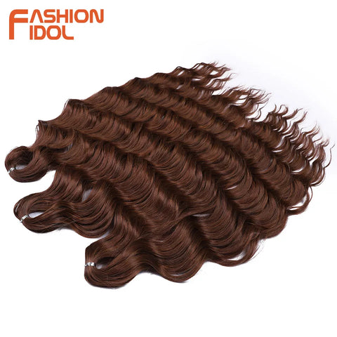 Fashion Idol 24Inch Crochet Hair Synthetic Water Wave Extensions