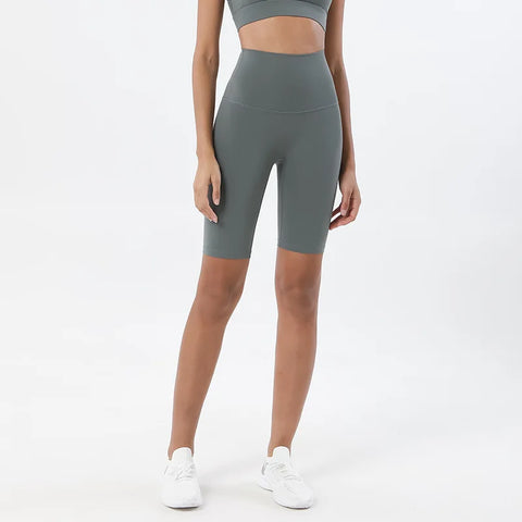 SOISOU Dames Nylon Shorts met Hoge Taille