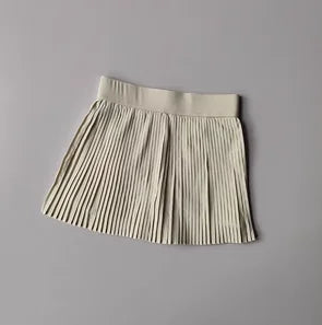 Floral Quick-Dry Sports Skirt – Pleated Tennis & Badminton Skort with Shorts for Women