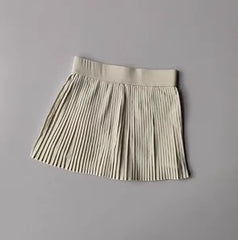 Floral Quick-Dry Sports Skirt – Pleated Tennis & Badminton Skort with Shorts for Women