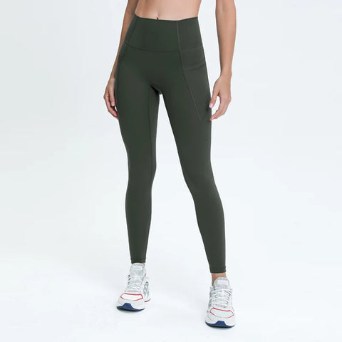 Nepoagym LOVELIFE Damen-Yoga-Leggings mit Seitentaschen
