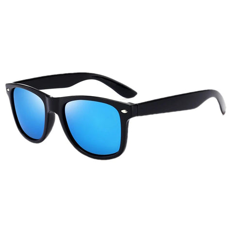 Klassieke vierkante gepolariseerde zonnebril - Retro zwarte UV400 unisex anti-reflecterende zonnebril