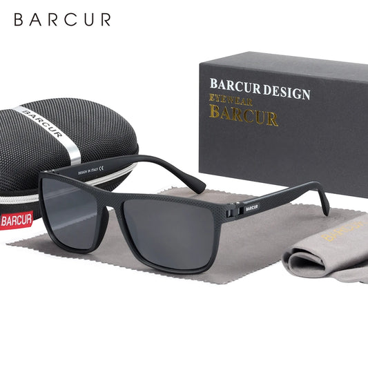 BARCUR TR90 gepolariseerde sportzonnebril – lichtgewicht UV400 unisex zonnebril voor vissen en reizen