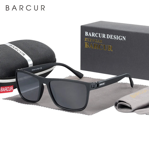 BARCUR TR90 gepolariseerde sportzonnebril – lichtgewicht UV400 unisex zonnebril voor vissen en reizen