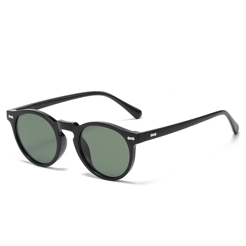 Retro kleine ronde gepolariseerde zonnebril - Vintage UV400 unisex rijzonnebril