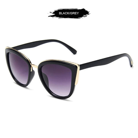 Klassieke gepolariseerde cat-eye zonnebril – Vintage Leopard UV400 zonnebril voor dames