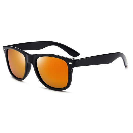 Klassieke vierkante gepolariseerde zonnebril - Retro zwarte UV400 unisex anti-reflecterende zonnebril