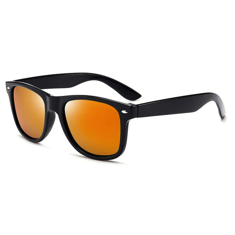 Klassieke vierkante gepolariseerde zonnebril - Retro zwarte UV400 unisex anti-reflecterende zonnebril