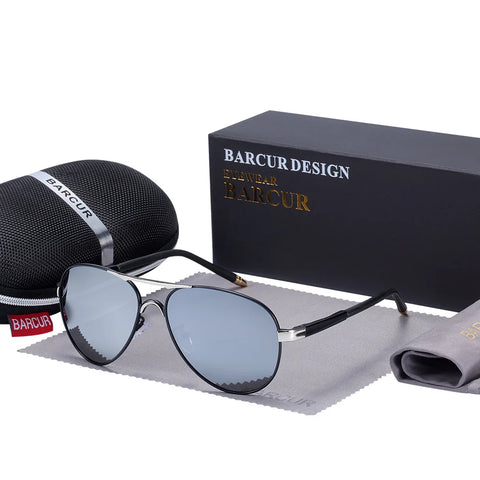 BARCUR Classic Pilot gepolariseerde zonnebril – UV400 unisex pilotenzonnebril