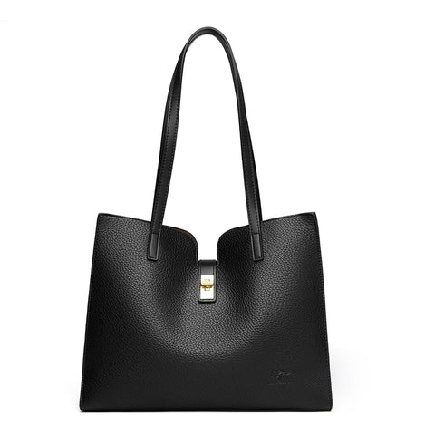 Luxury Soft Leather Women's Tote Bag - Large Capacity & Trendy Design