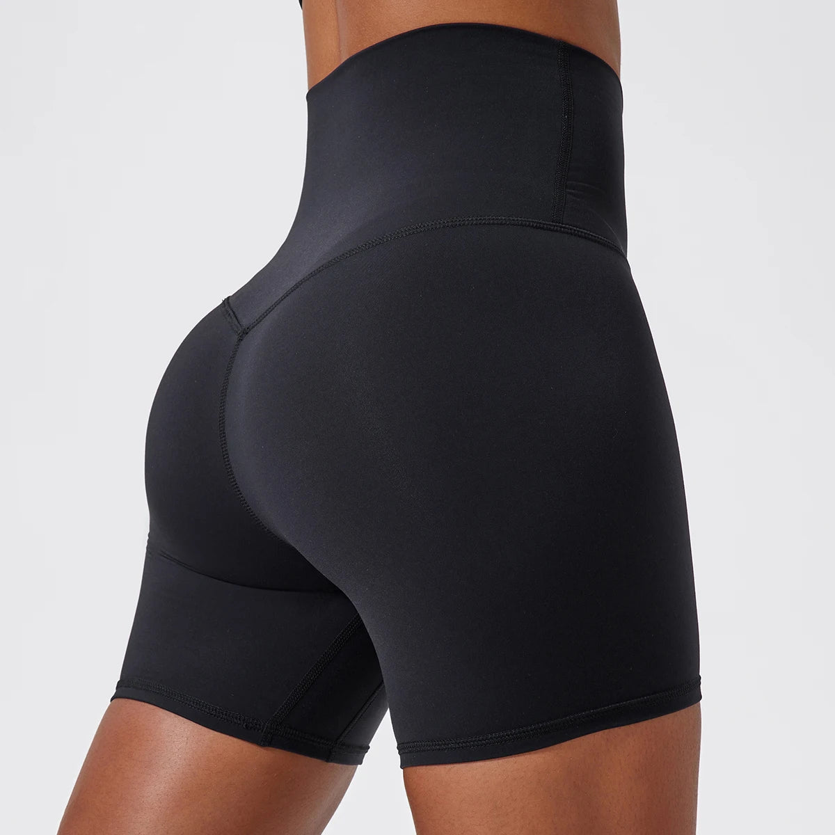 Hearuisavy High-Waist Yoga Shorts – Soft Butt-Lift Gym & Running Workout Shorts for Women