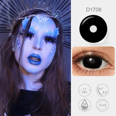 Pseyeche 17MM Mini Sclera Contact Lens for Cosplay