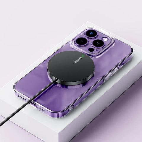 Baseus 15W Magnetic Wireless Charger for iPhone 14/15/16 - Fast Qi Charging Pad for Mini & Standard Models