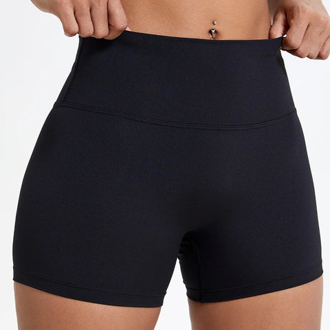 Hearuisavy High-Waist Butt-Lift Sports Shorts – Slim-Fit Yoga, Gym & Cycling Shorts for Women