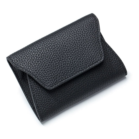 Zency Women's Genuine Leather Wallet Case: Elegant Mini Organizer for Cards and Coins