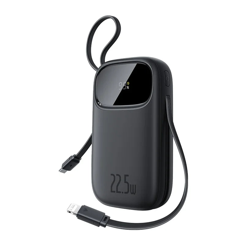 Baseus Power+ 22.5W Power Bank – 10000mAh/20000mAh with Retractable Cables