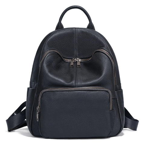 Zency Women Backpack - 100% Genuine Leather Travel & Schoolbag