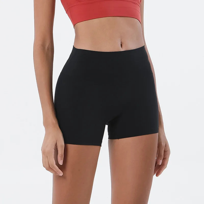 SOISOU Women's High Waist Nylon Gym Shorts