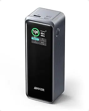 Anker Prime 27650mAh Power Bank – 250W 3-Port Travel Charger with App