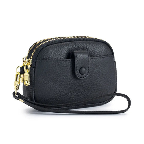 Zency Classic Women's Blue Soft Wallet - Large Capacity Zipper Coin Purse
