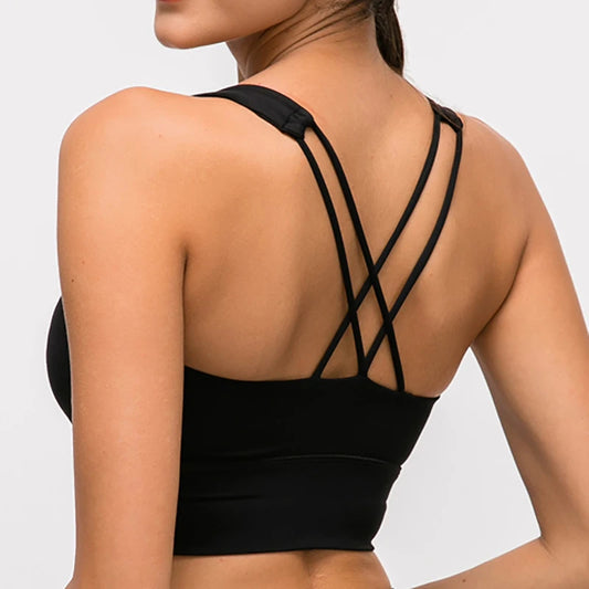 Nepoagym BOOST Cross Back Sport-BH-Top für Damen