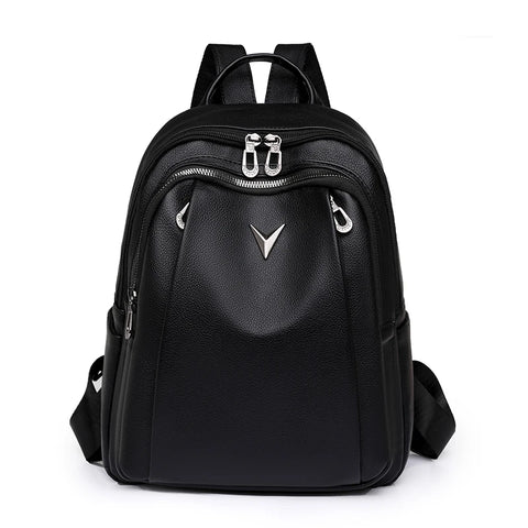 Large Capacity Women’s Vintage Leather Backpack Purse