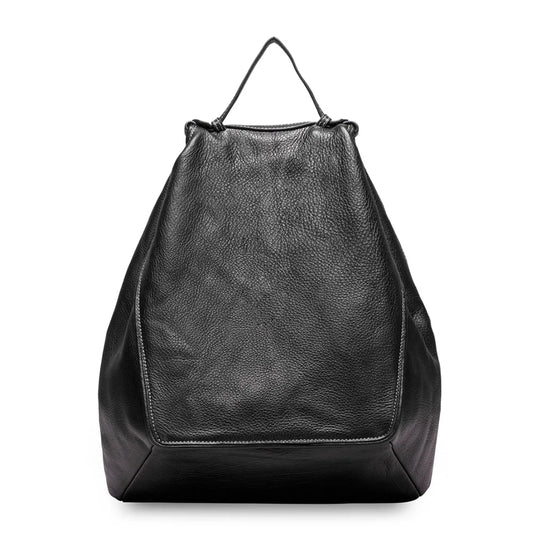 Zency Women Stylish Classic Khaki Leather Backpack