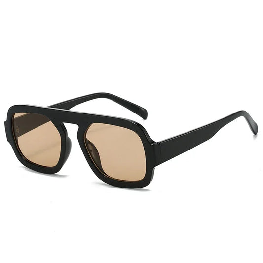 JNPCXI Retro Vierkante Gradiënt Zonnebril – UV400 Unisex Punk Fashion Zonnebrillen