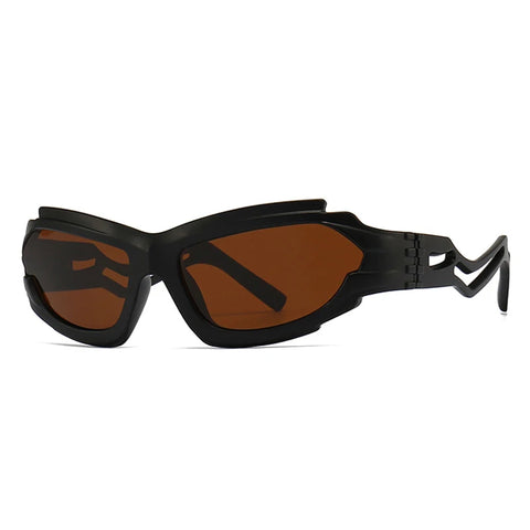 SHAUNA Irregular Cat-Eye Sunglasses – Unique Hollow-Leg UV400 Unisex Luxury Shades