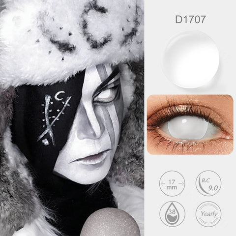Pseyeche 17MM Mini Sclera Contact Lens for Cosplay