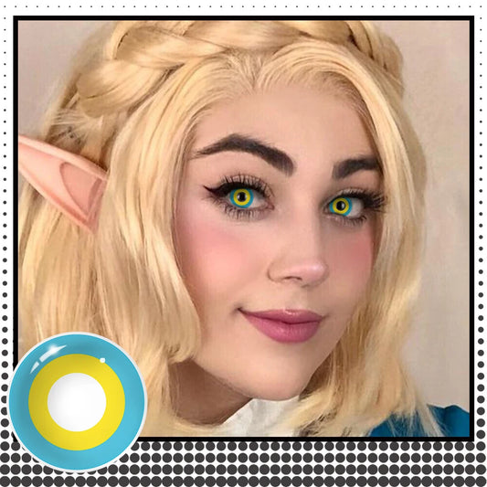 VISUASHOW Rainbow Colored Contact Lenses for Cosplay