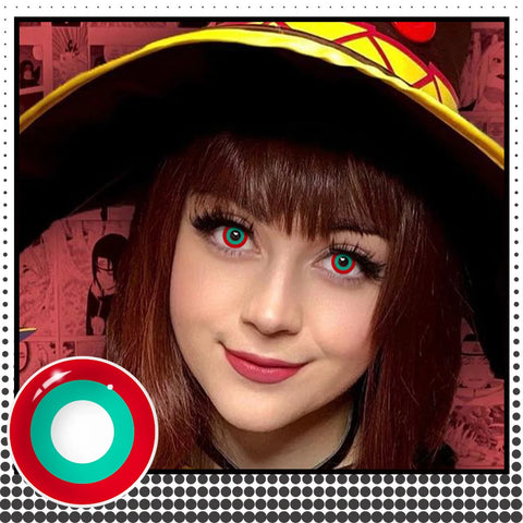 VISUASHOW Rainbow Colored Contact Lenses for Cosplay