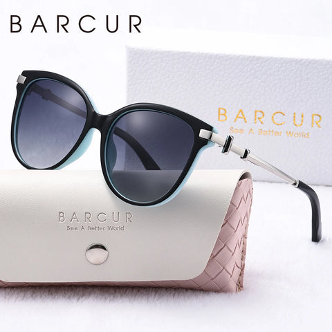BARCUR High-End Gepolariseerde Zonnebril – UV400 Roestvrijstalen Dameszonnebril