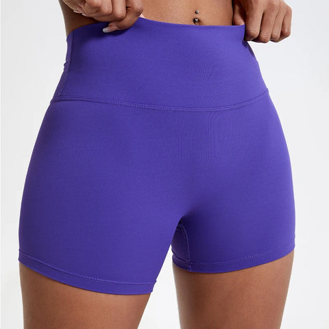 Hearuisavy High-Waist Butt-Lift Sports Shorts – Slim-Fit Yoga, Gym & Cycling Shorts for Women