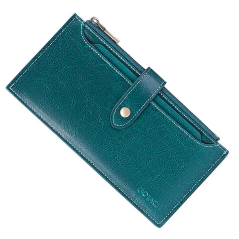 Zency Genuine Leather Wallet Card Case for Women