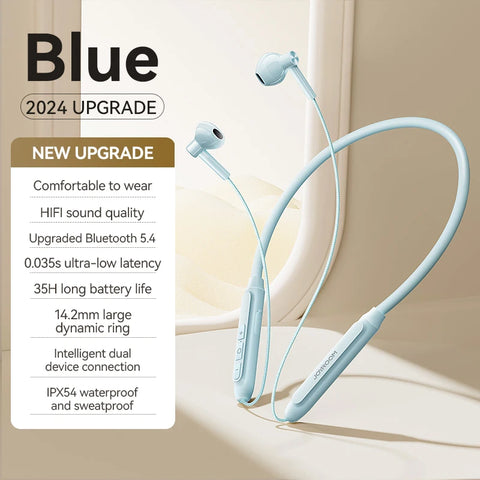Joyroom Wireless Bluetooth Earphones with Magnetic Neckband and Built-in Mic for Sports