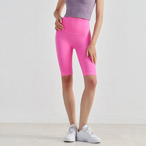 SOISOU Dames Nylon Shorts met Hoge Taille