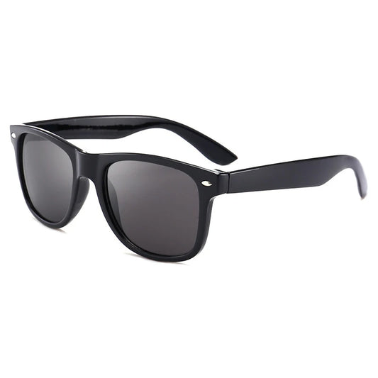 Klassieke vierkante gepolariseerde zonnebril - Retro zwarte UV400 unisex anti-reflecterende zonnebril