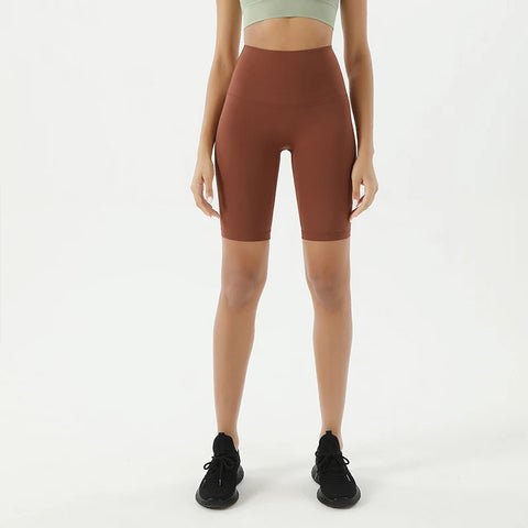 SOISOU Dames Nylon Shorts met Hoge Taille